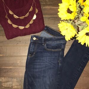 Zara mid rise skinny jeans